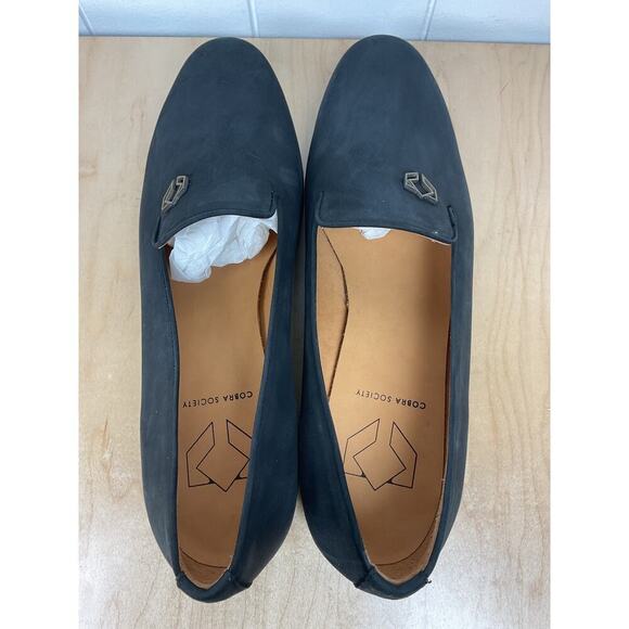 Cobra Society Black Nubuck Leather Loafer Womens Slip On Shoes Size 11 - Picture 6 of 8